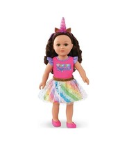 My Life As 18" Doll Unicorn Trainer Dark Brunette Hair Green Eyes Poseable NEW