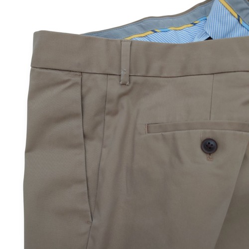 Charles Tyrwhitt Dress Pants Mens 36X32 Tan Brown Stretch Slim Fit Non Iron - Picture 10 of 13