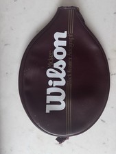Wilson Jack Kramer Autograph Tennis Racquet 4-3/4" Grip Head Cover GOOD VINTAGE