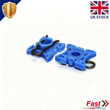 FIT VOLKSWAGEN BLUE WINDOW REGULATOR SLIDING PIVOT GUIDE RETAINER CLIPS 2PCS