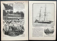 &ldquo;Restoration of Perry&rsquo;s Flagship&rdquo; Niagara reconstruction 1913 Centennial article