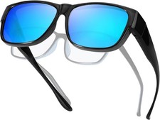 Polarized Fit Over Glasses Sunglasses for Men Women UV400 Protection