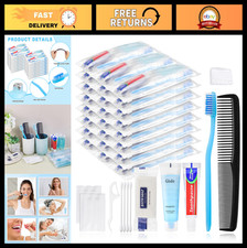 50 Basic Toiletry Kits - Travel Size Hygiene Kits for Homeless Care Packages, 10