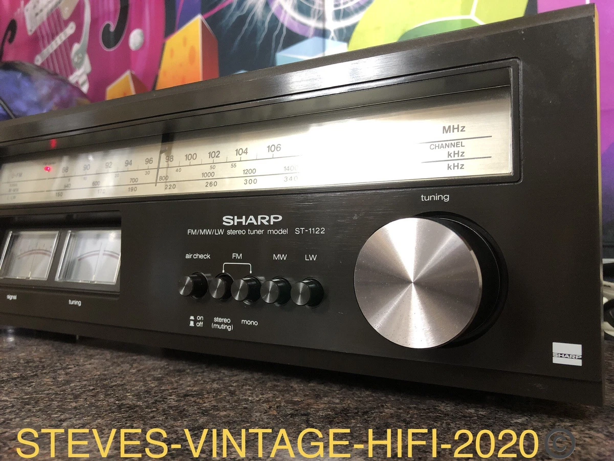 Sintonizador estéreo Sharp ST-1122 FM/MW/LW 1979 RARO REPARADO CASI COMO NUEVO L@@K P+P GRATIS.!