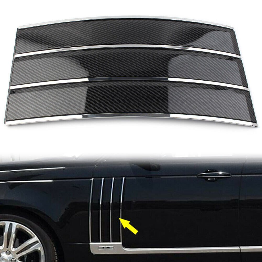 Left Side Vent Grille Fender Frame Carbon Fit For Land Rover Range Rover 2013-17