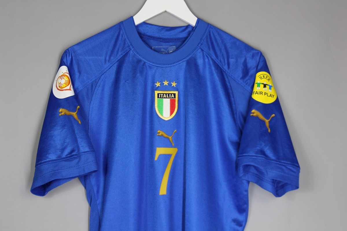 ITALY NATIONAL TEAM 2004 2005 EURO FOOTBALL SHIRT HOME JERSEY #7