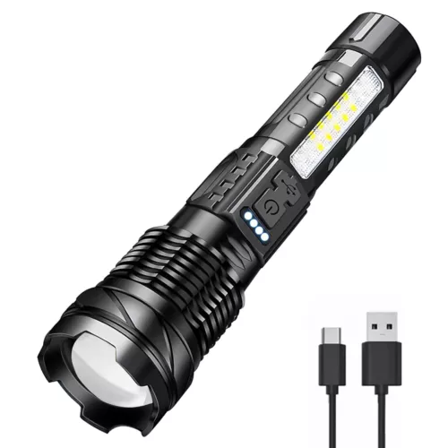 Linterna LED súper brillante 990000000 lúmenes luces de trabajo tácticas recargables - Imagen 2 de 14