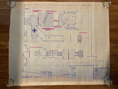 Space Above and Beyond Sci-Fi T.V. Series Episode Blue Prints Lot of 10 #B
