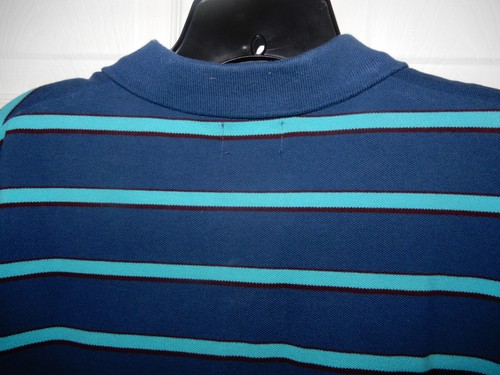 Bench Mens Shirt Stripped Medium Blue Teal - Picture 7 of 7