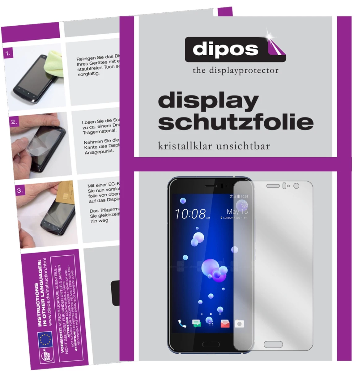 savvies 6 Pezzi Pellicola Protettiva per Pthtechus Children's Smartphone Protezione Schermo Trasparente