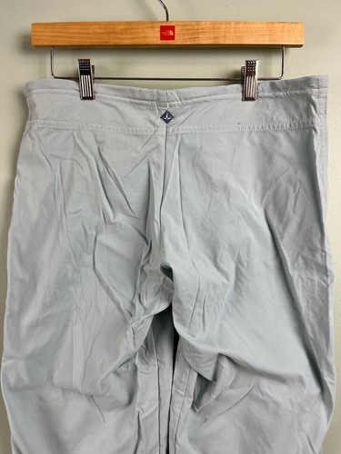 VTG Prana Joggers Womens Medium Blue Mint Drawstring Casual USA Capri Cropped - Picture 8 of 8