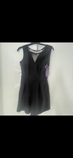 Amy Childs Women’s Shorts Jump Suit With Diamonte Neck Detail Black UK 8