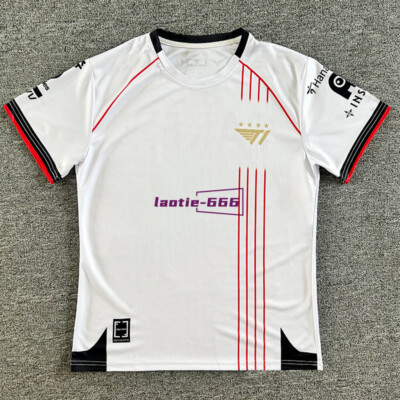 2024 T1 UNIFORM FAKER+FAKER カード T1 SHOP T1 2024 Uniform Worlds Jersey White FAKER MarkingVer