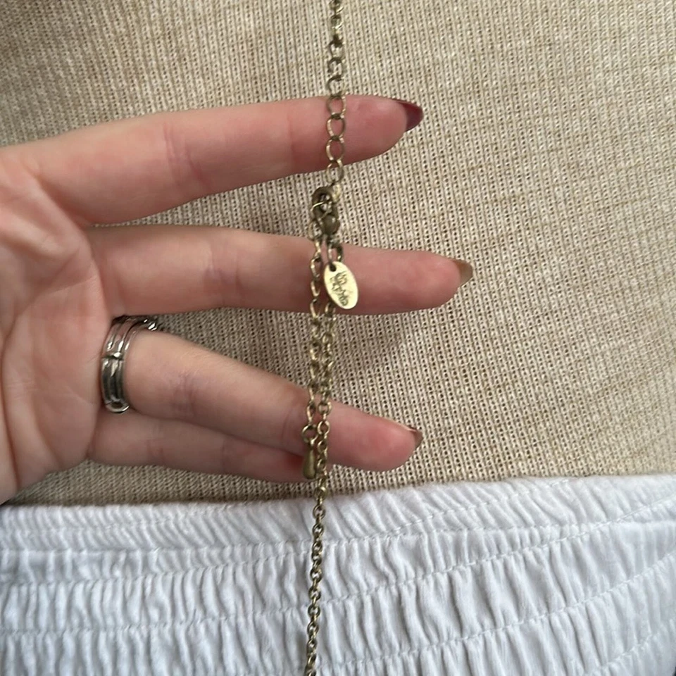 Collar de cadena Lia Sophia tono oro/latón Foto 4 de 4