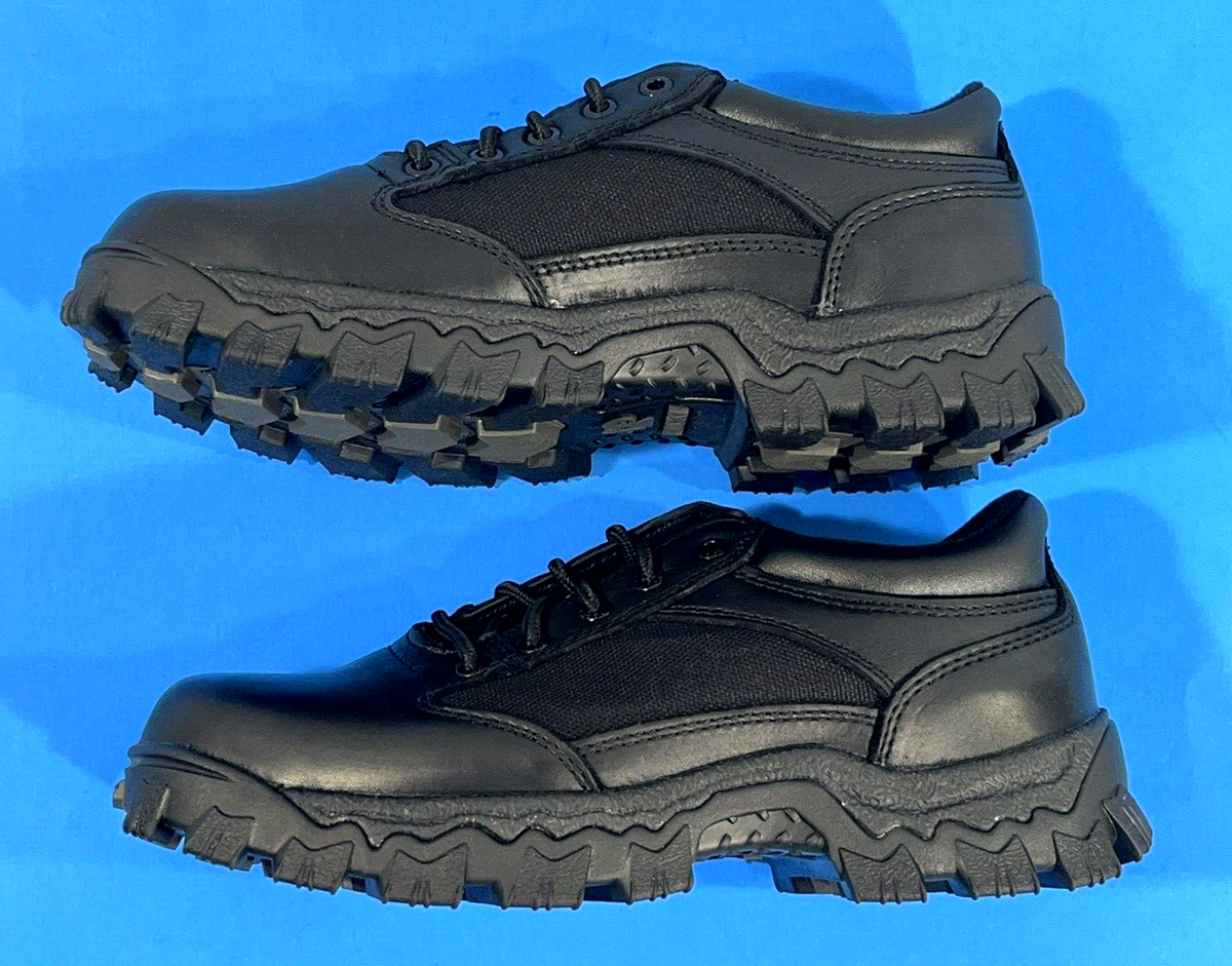 Rocky Alpha Force Oxford Shoes Mens Sz 11 W WIDE Black Leather 4\