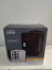 Personal Chiller Fridge Mini Small Space Cooler Warmer K4107MRBK Black Marble