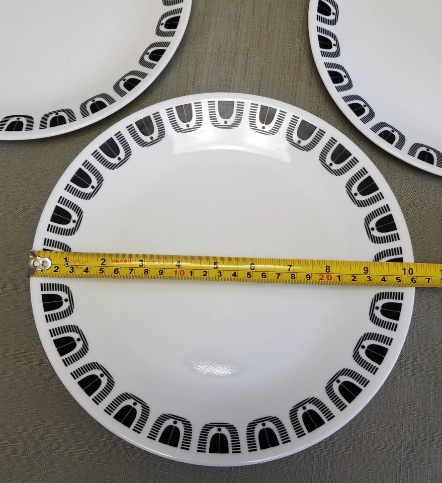 Juego de 20 tazas y tazones de cereales 20-CORELLE Black Night cenan, ensalada, plato de pan Foto 3 de 4