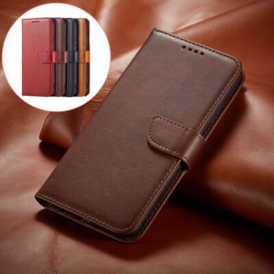 Leather Magnetic Flip Wallet Case For iPhone 17 16 15 14 Plus 13 12 Pro Max  Air