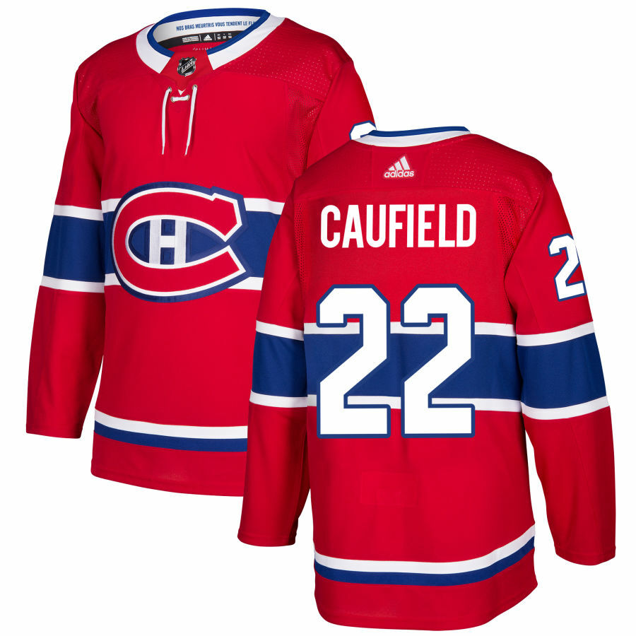 Men's Montreal Canadiens Cole Caufield Home adidas Red Player - Main Image