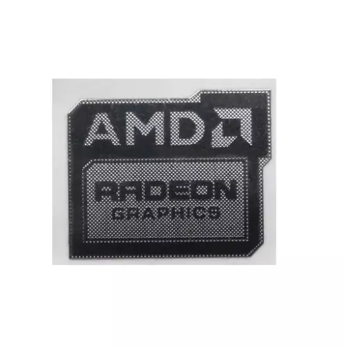 AMD Radeon Graphics XT Sticker Silver Chrome Metal Badge Macbook Laptop PC Case