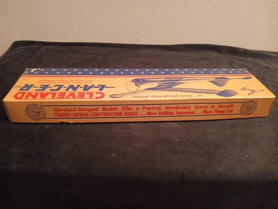 1947 Cleveland Free Flight Lancer Model Airplane 32" CO2 or Rubber band Power - Image 4 of 4