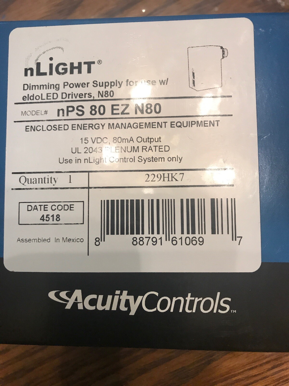 nLight Dimming Power Supply nPS 80 EZ N80 for use w eldoLED Drivers eBay