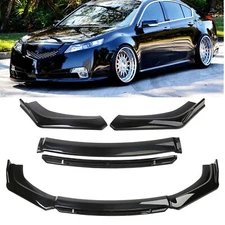 Front Bumper Lower Lip Spoiler Splitter Body Glossy Black For Acura TL 2008-2014
