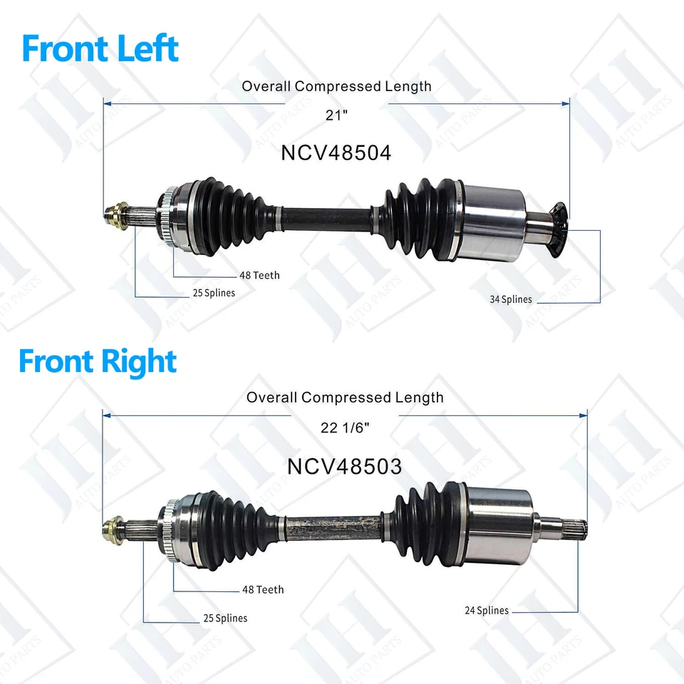 Juego de ejes CV delanteros izquierdo derecho OE para Benz E320 1998 1999 4Matic V6 3,2 L Foto 2 de 4