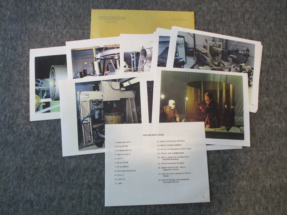 NASA MSFC TRW AXAF PRESENTACIONES + PARCHE + CALCOMANÍA + PINES DEL ESCRITORIO DEL GERENTE DE PROYECTOS Foto 2 de 4