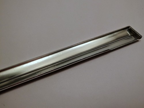 Genuine BMW E30 Door ext trim. Top curved chrome strip. Driver. Rear 51341876145 - Picture 3 of 12