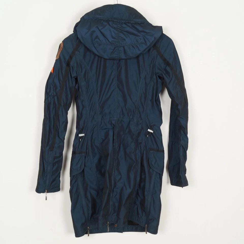 PARAJUMPERS Women's Windbreaker Jacket Size S Blue Polyester Hooded Full Zip - Image 2 of 4