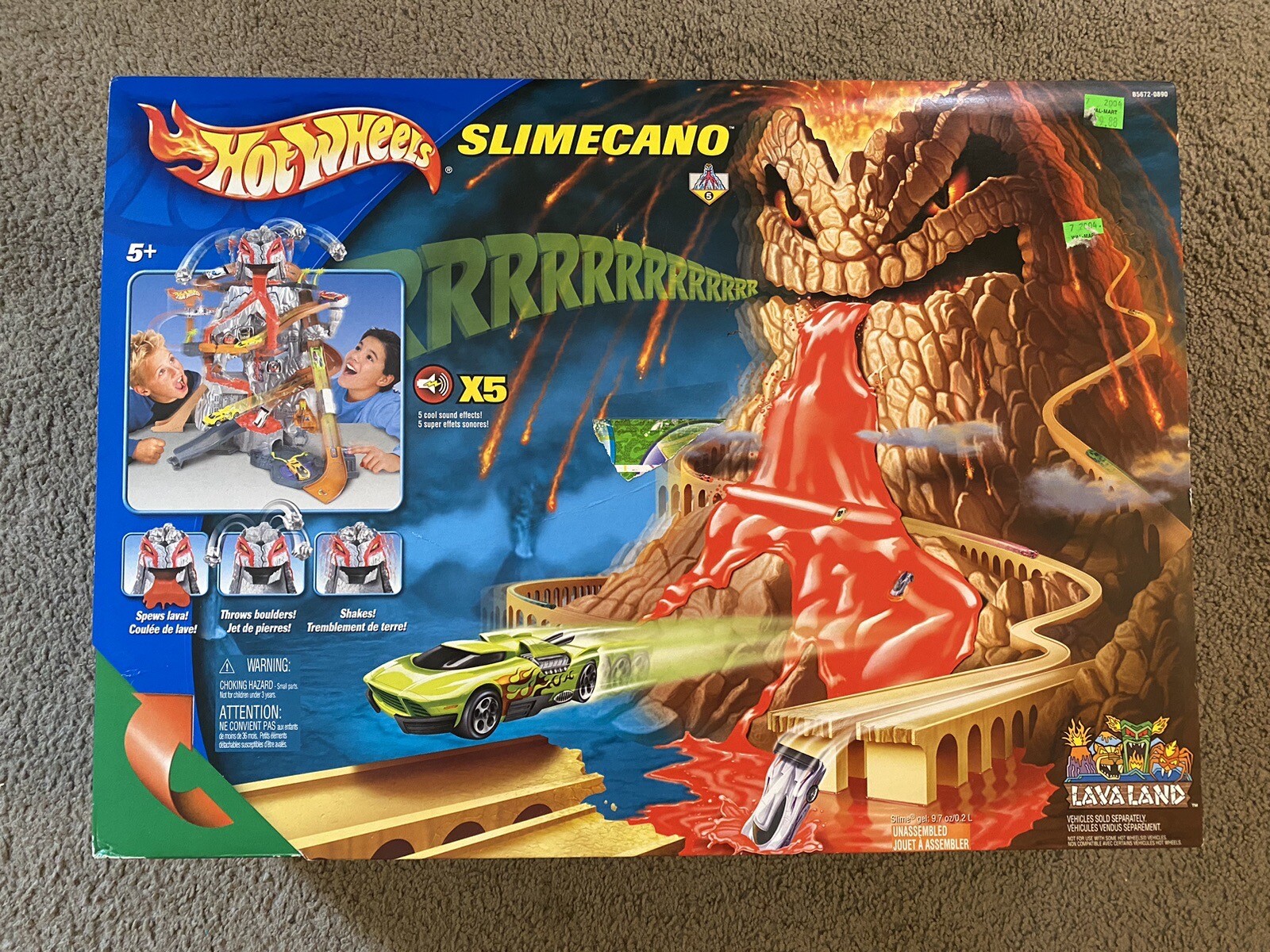Hot Wheels Slimecano Playset (2004) SEALED, GREAT CONDITION, VERY RARE