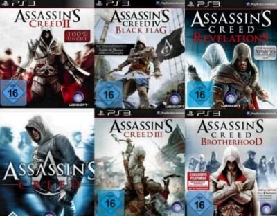 Playstation 3 Assassins Creed SIX PACK 1 + 2 + 3 +4 Brotherhood HERITAGE