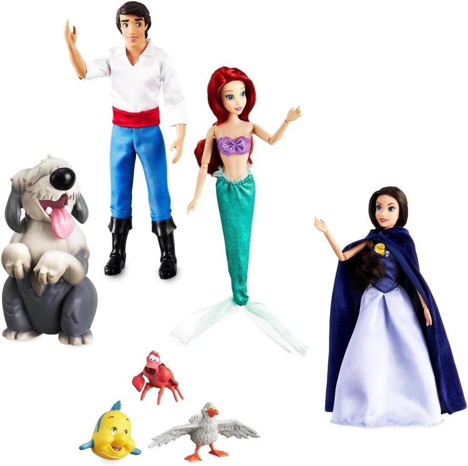 Disney Store Ariel La Pequeña Sirena Caja Regalo Lujo Muñecas - Nuevo Raro - Imagen 2 de 4