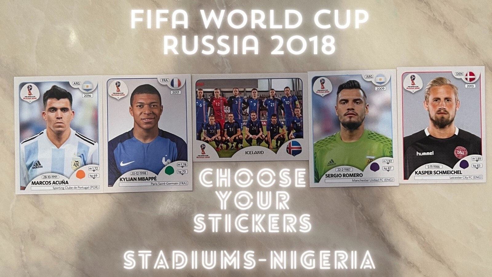Panini FIFA World Cup Russia 2018 Stickers #11-351 YOU PICK-COMPLETE YOUR SET
