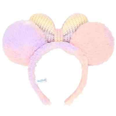 Tokyo Disney Resort Knit Bow Fluffy Ears Headband Minnie  display picture 2