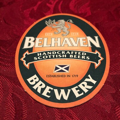 BELHAVEN BRAUEREI - HANDARBEIT - SCHOTTISCHE BIERE - GEGRÜNDET 1719 BIERDECKEL T36