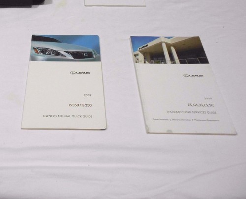 2009 LEXUS IS 350 / IS 250 OWNER MANUAL 4/PC.SET & LEXUS PREMIUM FACTORY CASE - Picture 3 of 5