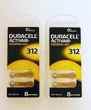 Duracell Activair Hearing Aid Batteries Size 312  8 to 80 Batteries 