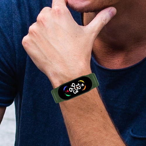 Correa de correa para reloj inteligente Xiaomi Mi Band 5 6 7 pulsera de repuesto - Imagen 42 de 69