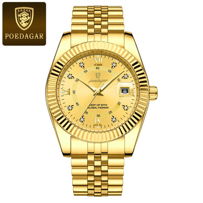 Luxury Wrist Watch Man Waterproof Luminous Date Men Watch Quartz Stainless Steel