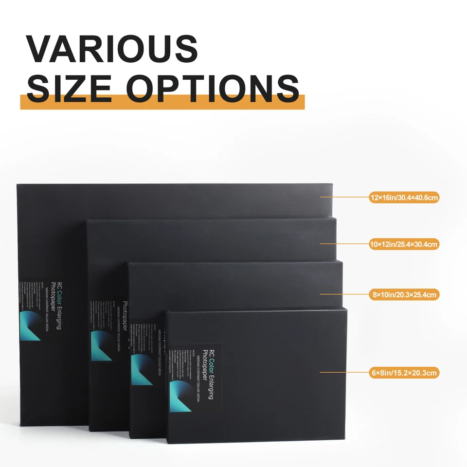 RC Color Darkroom Enlarging Photopaper 6x8 8x10 10x12 12x16" Photographic Paper - Image 1 of 4