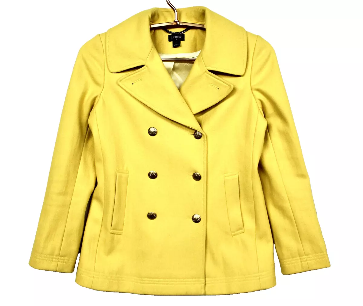 Yellow peacoat sales