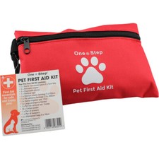 One Step Pet Travel First Aid Kit Includes 28 Premium Items, Dogs Cats &All Pets