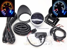 RSR DUAL Ladedruck Anzeige + ALARM 52mm smoke Instrument Boost Gauge Druckmesser RSR DUAL Ladedruck Anzeige + ALARM 52mm smoke Instrument Boost Gauge Druckmesser