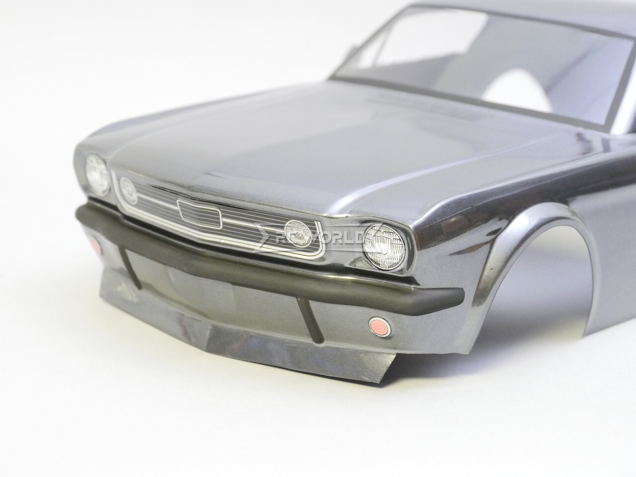 RC Car BODY Shell 1966 FORD MUSTANG  -GUN METAL-