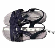 Women's Skechers, Reggae Slim Simply Stretch Sandal NAVY-8.5-9 Sz Unreadable