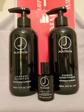 J BEVERLY HILLS PLATINUM HYDRATE SHAMPOO CONDITIONER REVIVE SET/3