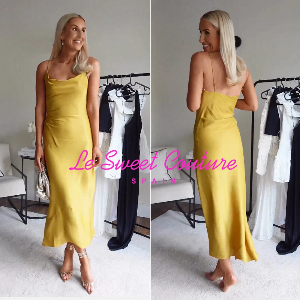 Zara mustard yellow dress discount