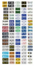 1/64 scale model car assorted USA Maryland license plates state tags 1:64